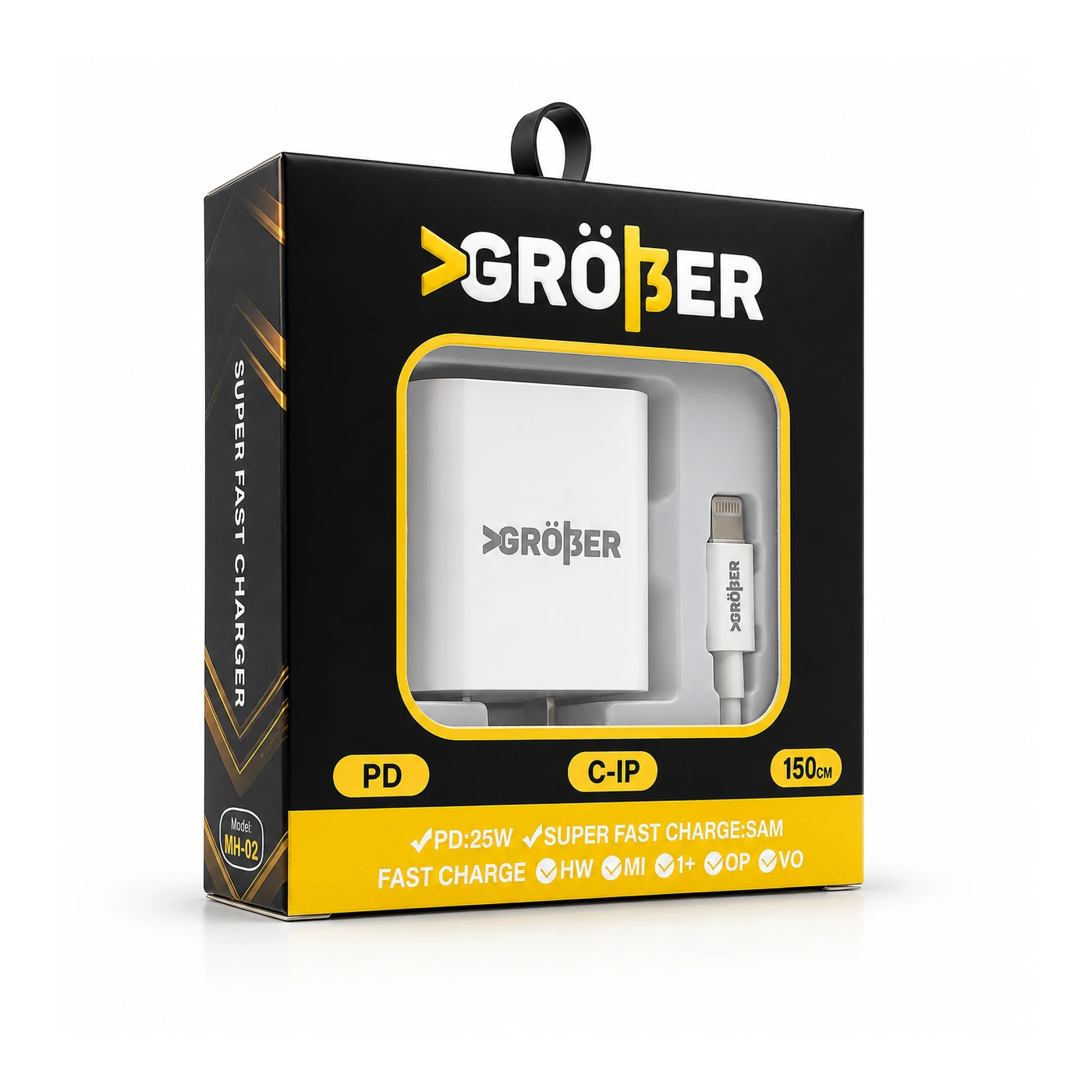 Cargador Gröber 25W C a Lightning